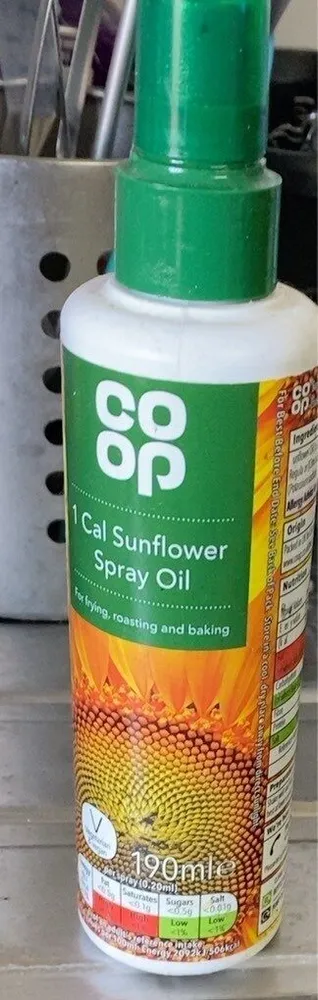 Co op 1 cal sunflower spray oil