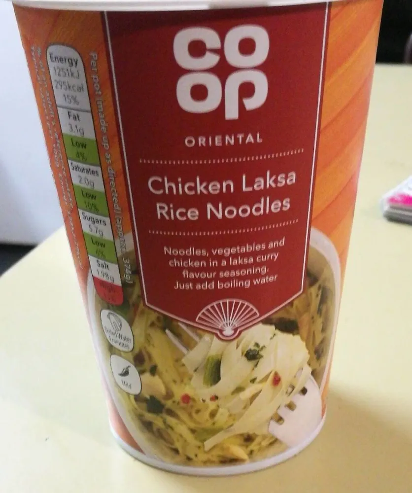 Co op chicken Laska Rice Noodles