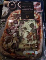 Ham & Mushroom & cheese pizza