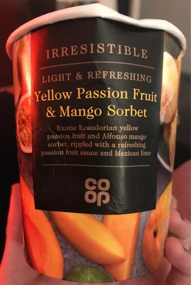 Yellow Passion Fruit & Mango Sorbet