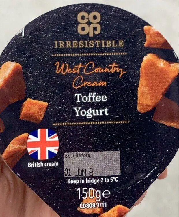 Toffee yogurt