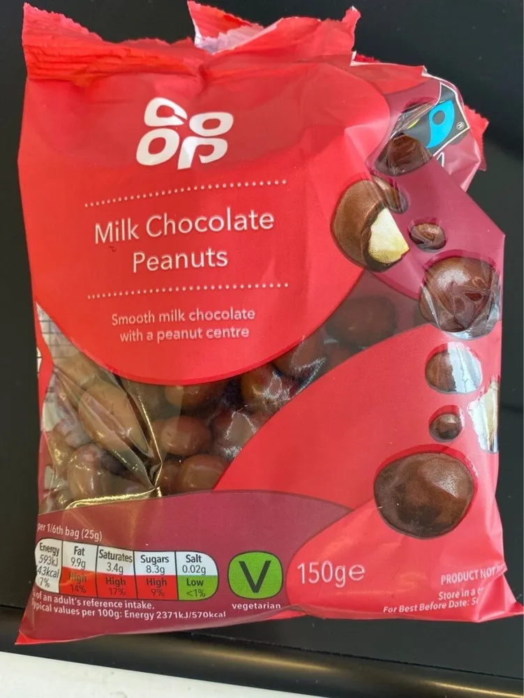 Coop Milk Chocolate Peanuts