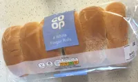 6 white Finger Rolls
