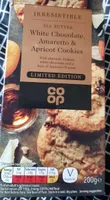 White chocolate, amaretto & apricot cookies