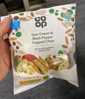 Sour Cream & Black Pepper Popped Chips