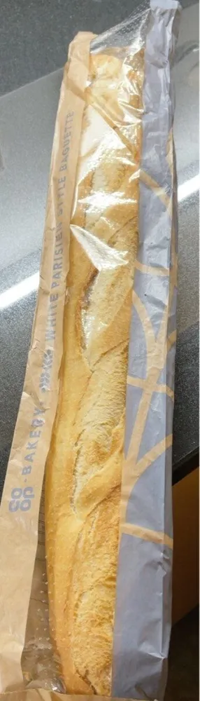 White parisen style baguette