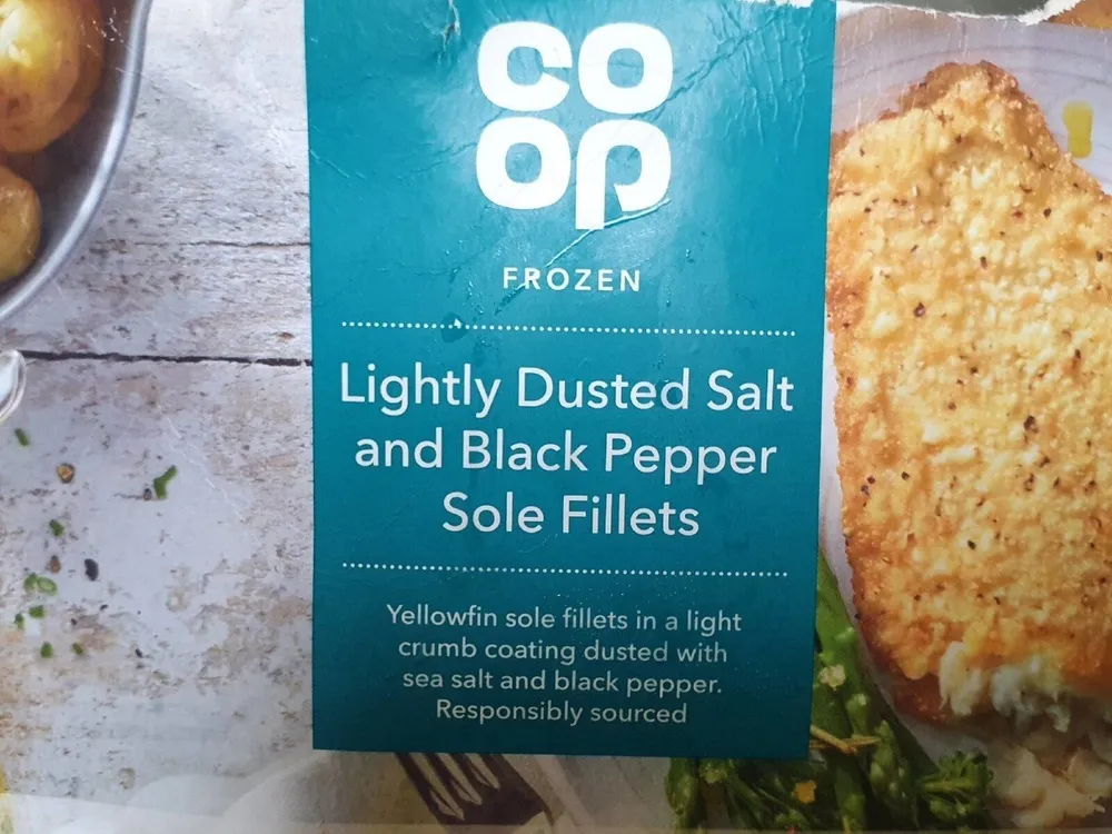 Lightly Dusted Salt and Black Pepper Sole Fillets