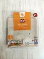 Thin sliced chicken