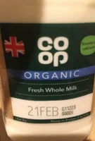 Organic fresh whole milk