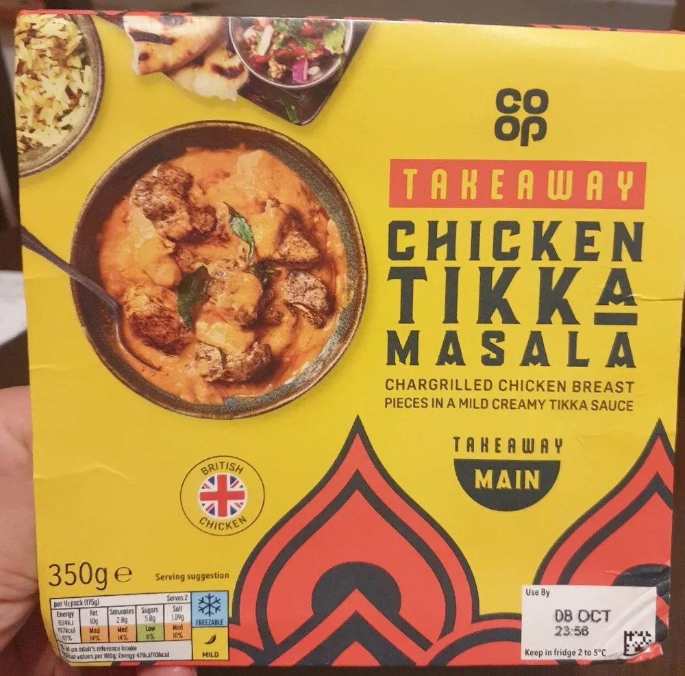 Chicken tikka masala coop