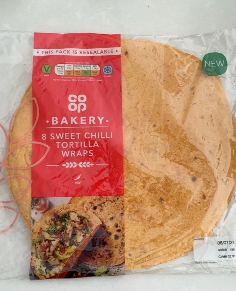 Sweet Chilli Tortilla Wraps