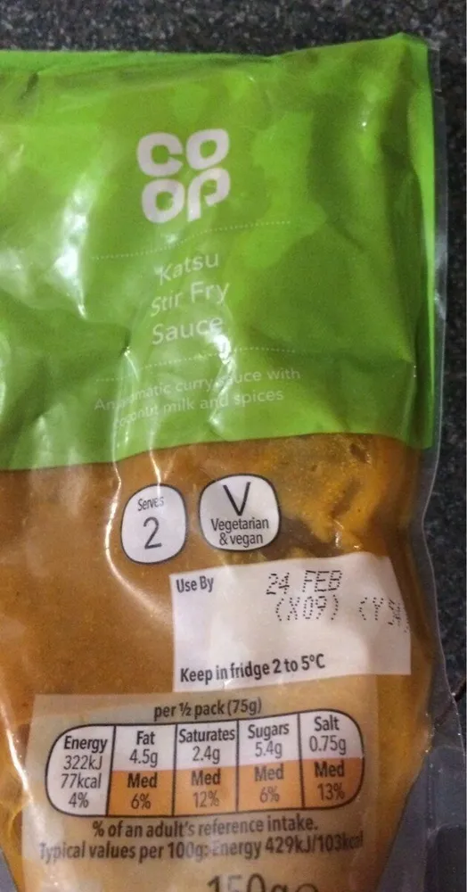 Katsu stir fry sauce co-op
