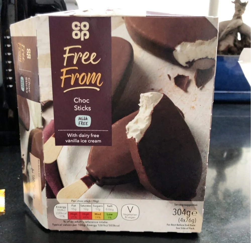 Vanilla flavour dairy free icecream