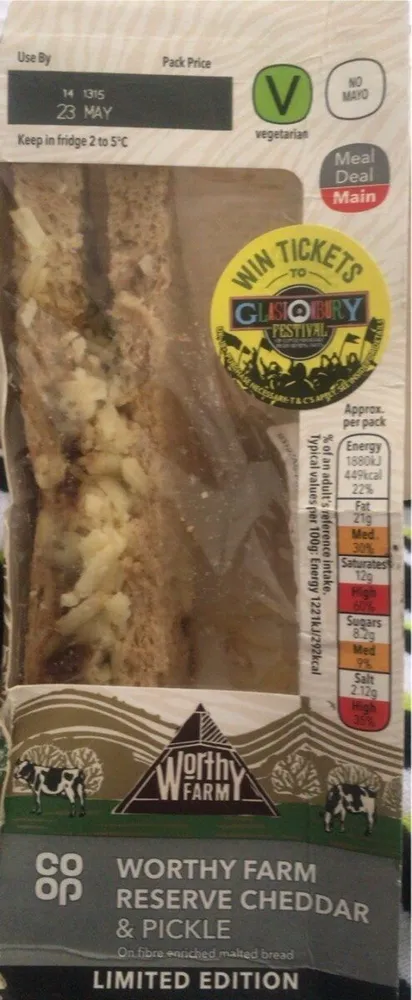 Worthy Farm Reserve Cheddar & Pickle