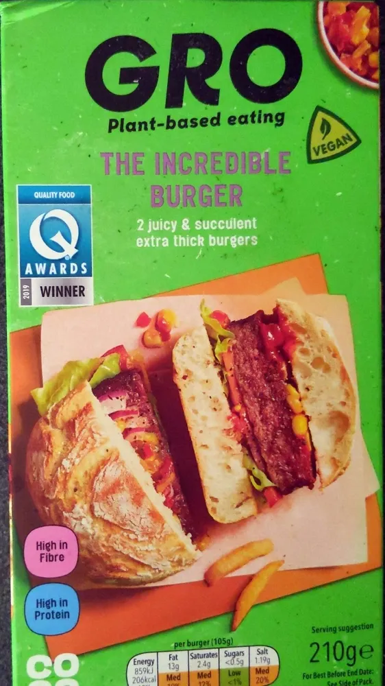 Plant Based Incredible Burgers
