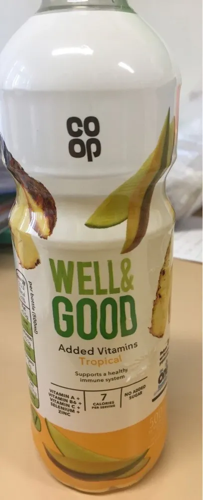 Well and good no added sugar tropical drink