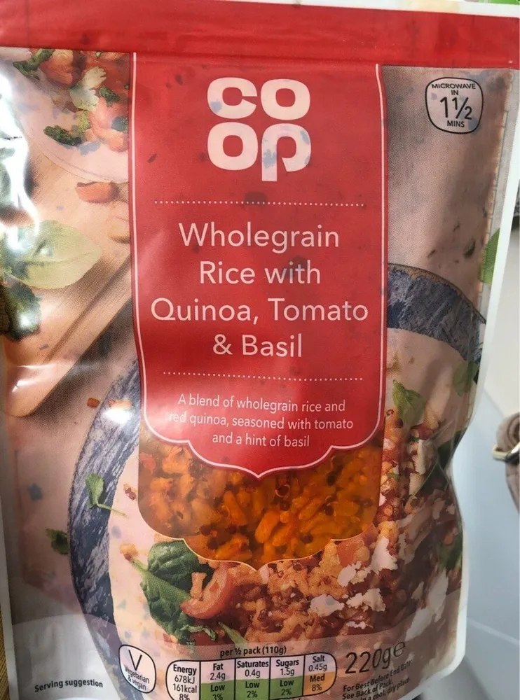 Wholegrain Rice with Quinoa, Tomato and Basil