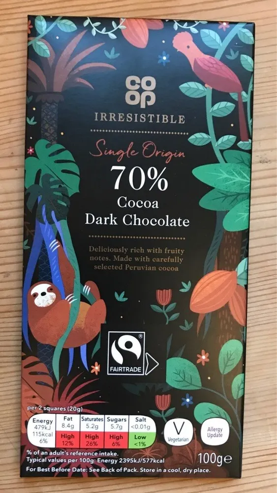 Chocolat Noir IRRESISTIBLE 70%