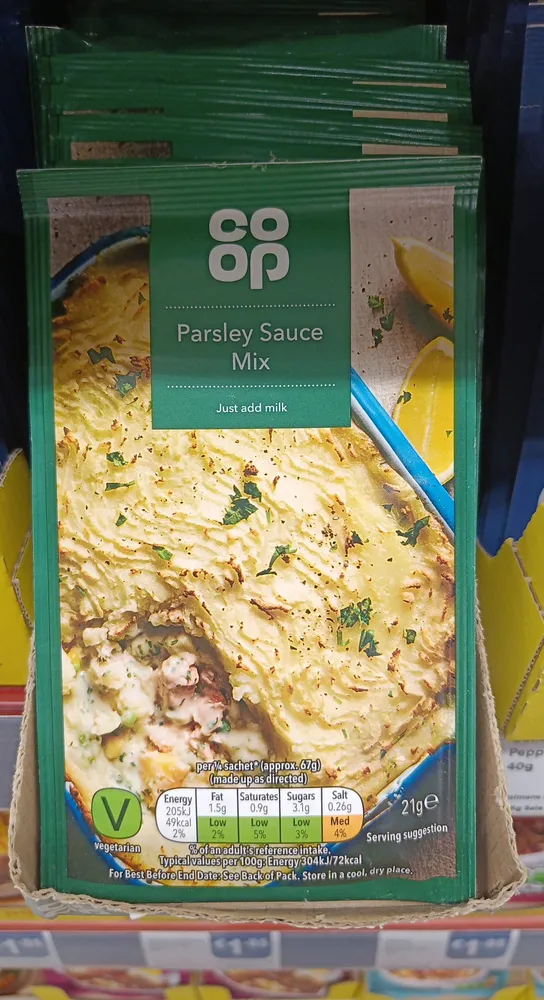 Co-op Parsley Sauce Packet Mix 21g