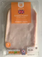 Sliced roast chicken