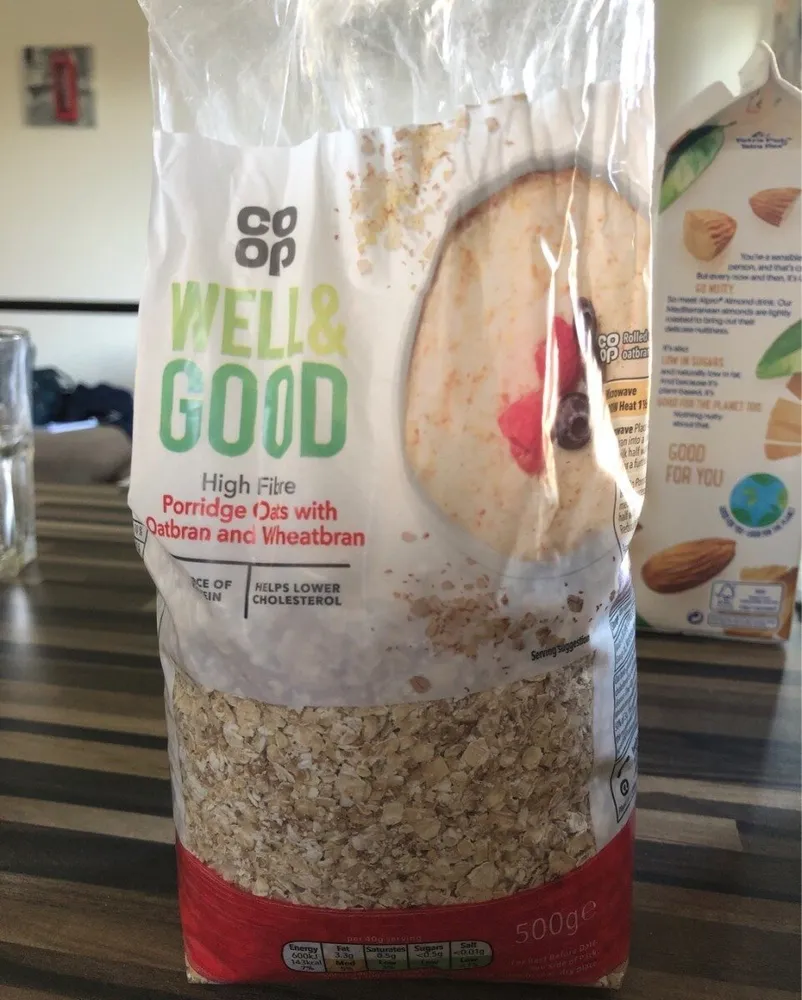 WELL & GOOD High Fibre Porridge Oats