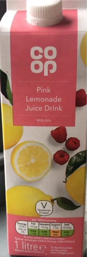 Pink Lemonade Juice Drink