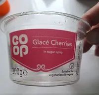 Glacé cherries sugar syrup