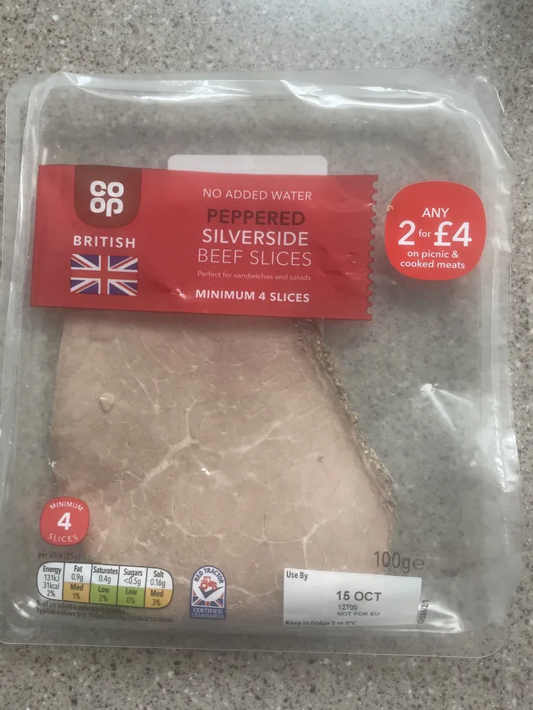 British peppered silverside beef