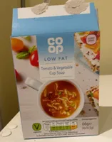 Low fat tomato & vegetable cup soup