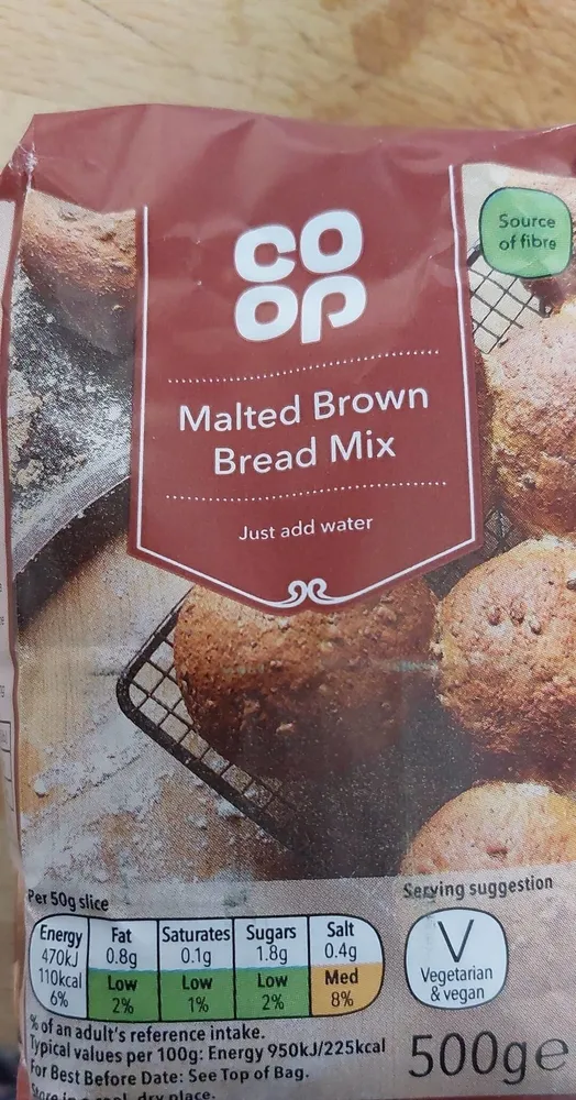 Malted brown bread mix