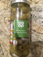 Pitted green Manzanilla olives