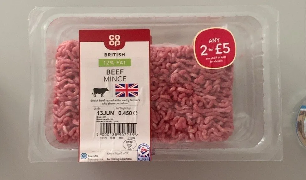 12% FAT BEEF MINCE