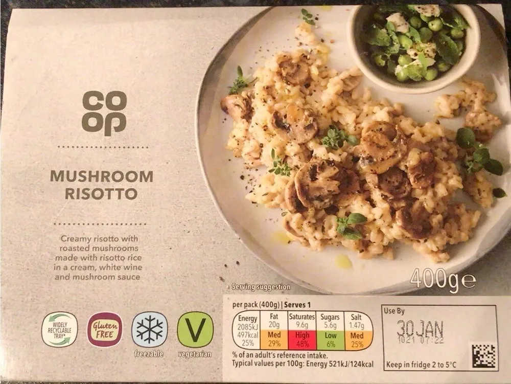 Mushroom risotto