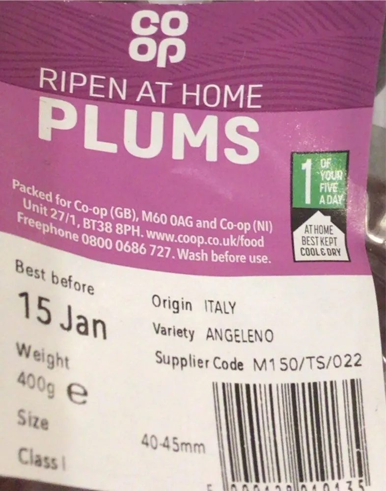 Ripen at home plums
