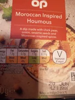 Moroccan inspired houmous