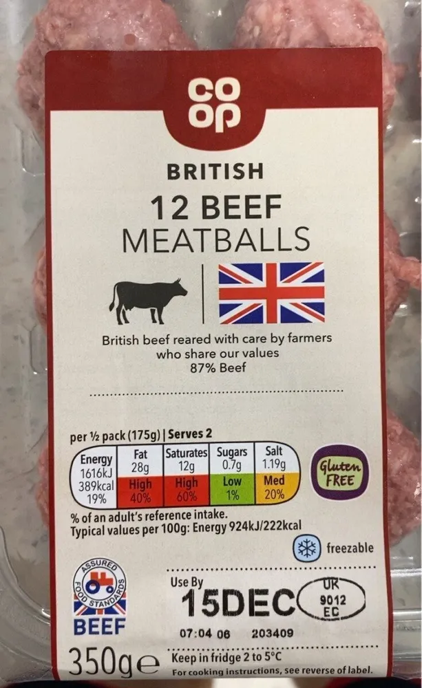 Beef meatballs