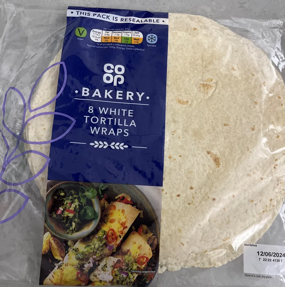 White Tortilla Wraps