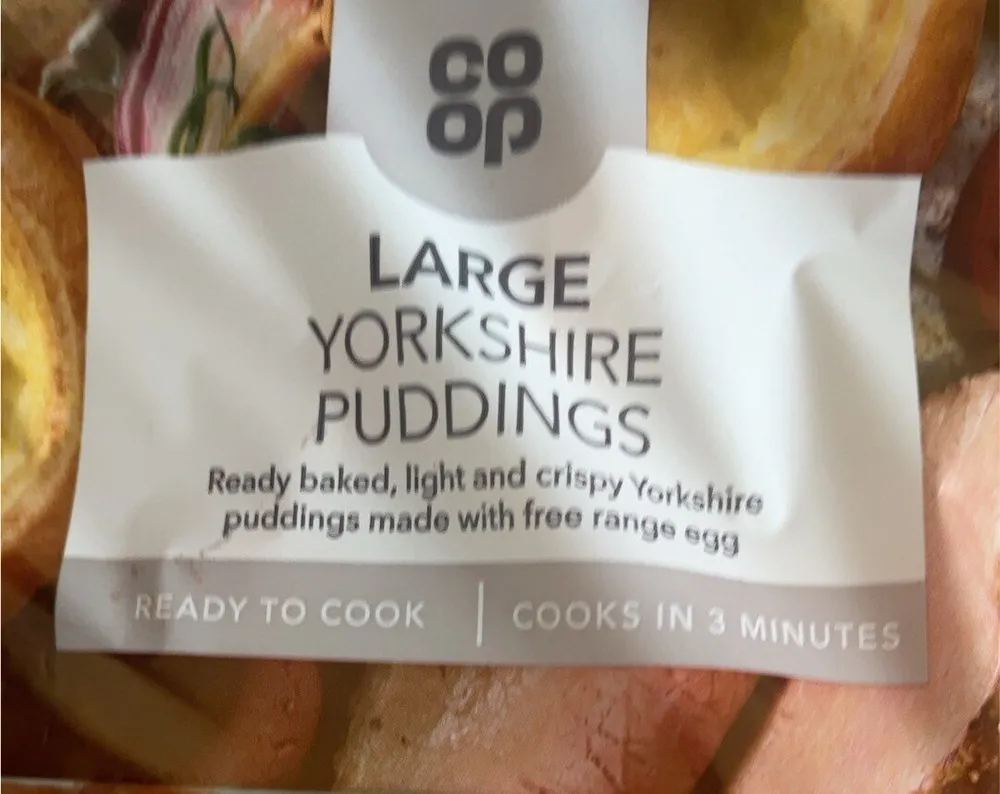 Large Yorkshire Puddings