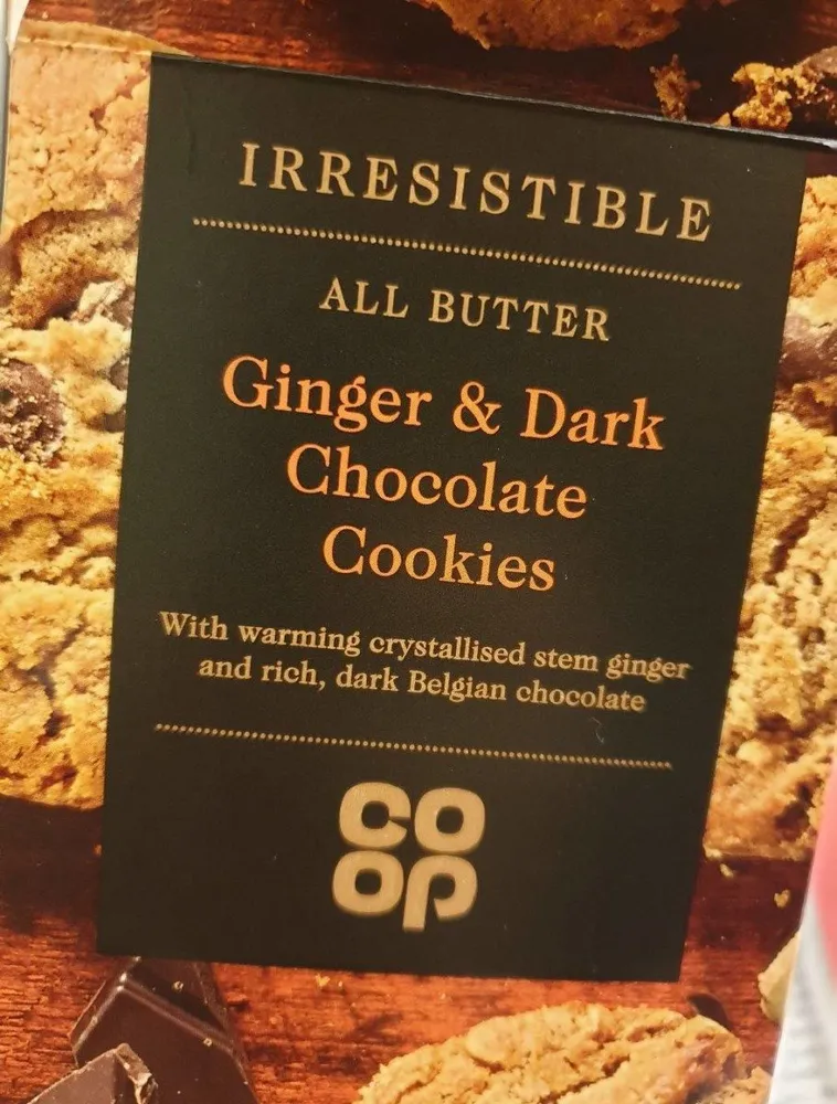 Ginger & Dark Chocolate Cookies