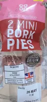 2 mini melton mowbray pork pies