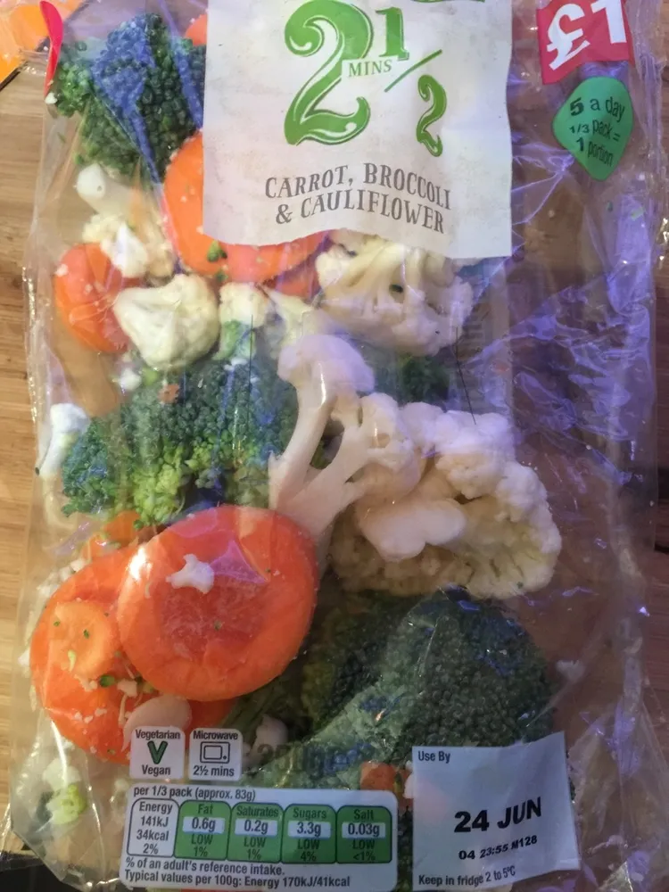 Carrots, Broccoli & Cauliflower