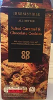 Salted caramel and chocolate cookies