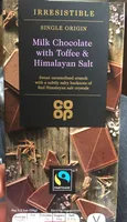 Milk chocolate with toffee & himalayan salt