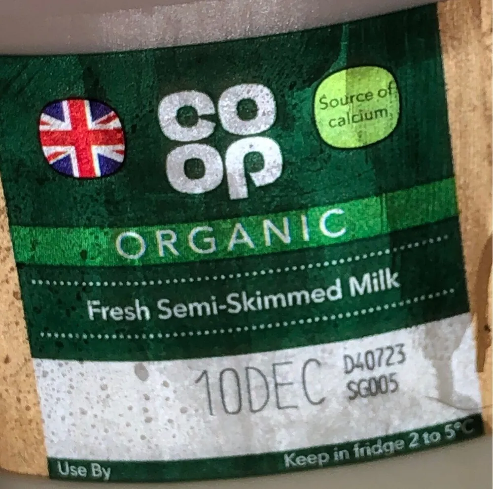 fresh semi-skimmed milk