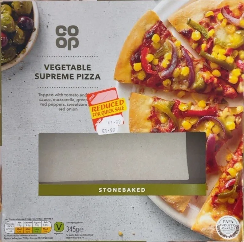 Vegetable supreme pizza
