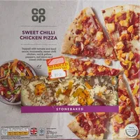 Sweet chili chicken pizza