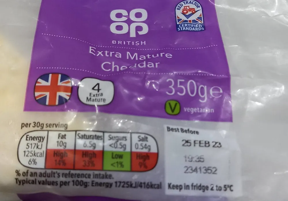 British Extra Mature Cheddar Cheese