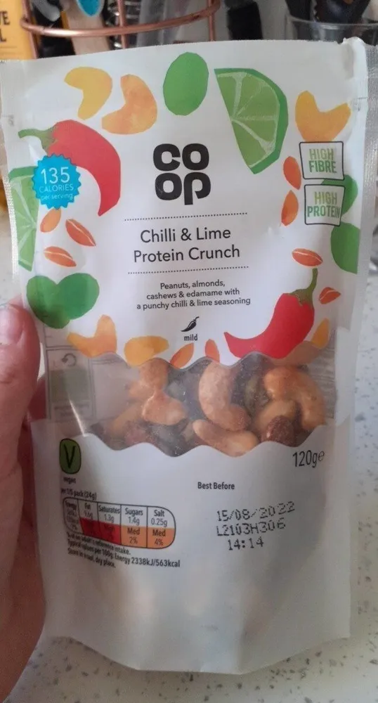 Co-op chilli and lime protein crunch
