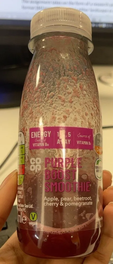 Purple boost smoothie