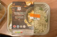 Chicken curry & egg fried rice